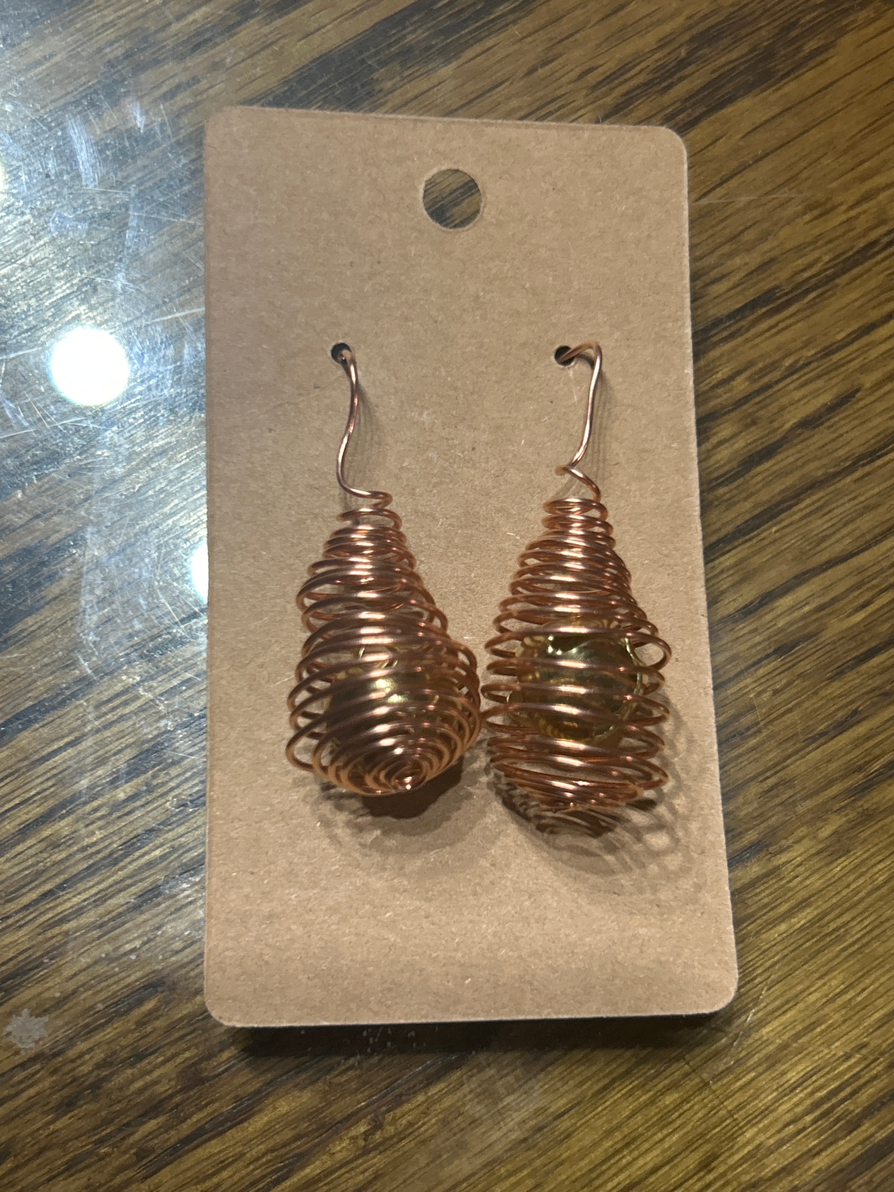 Copper Jingle bell earrings