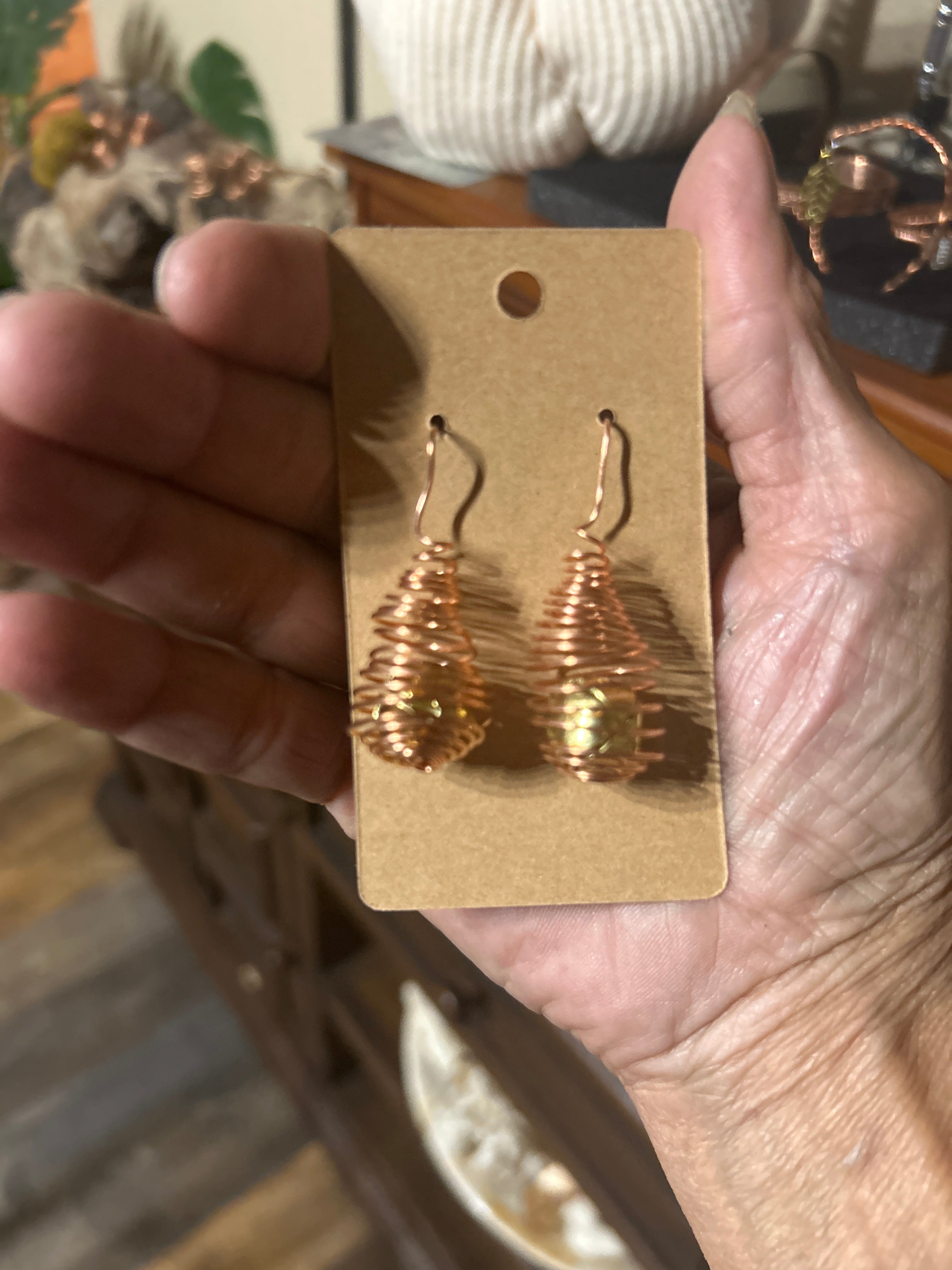 Copper Jingle bell earrings