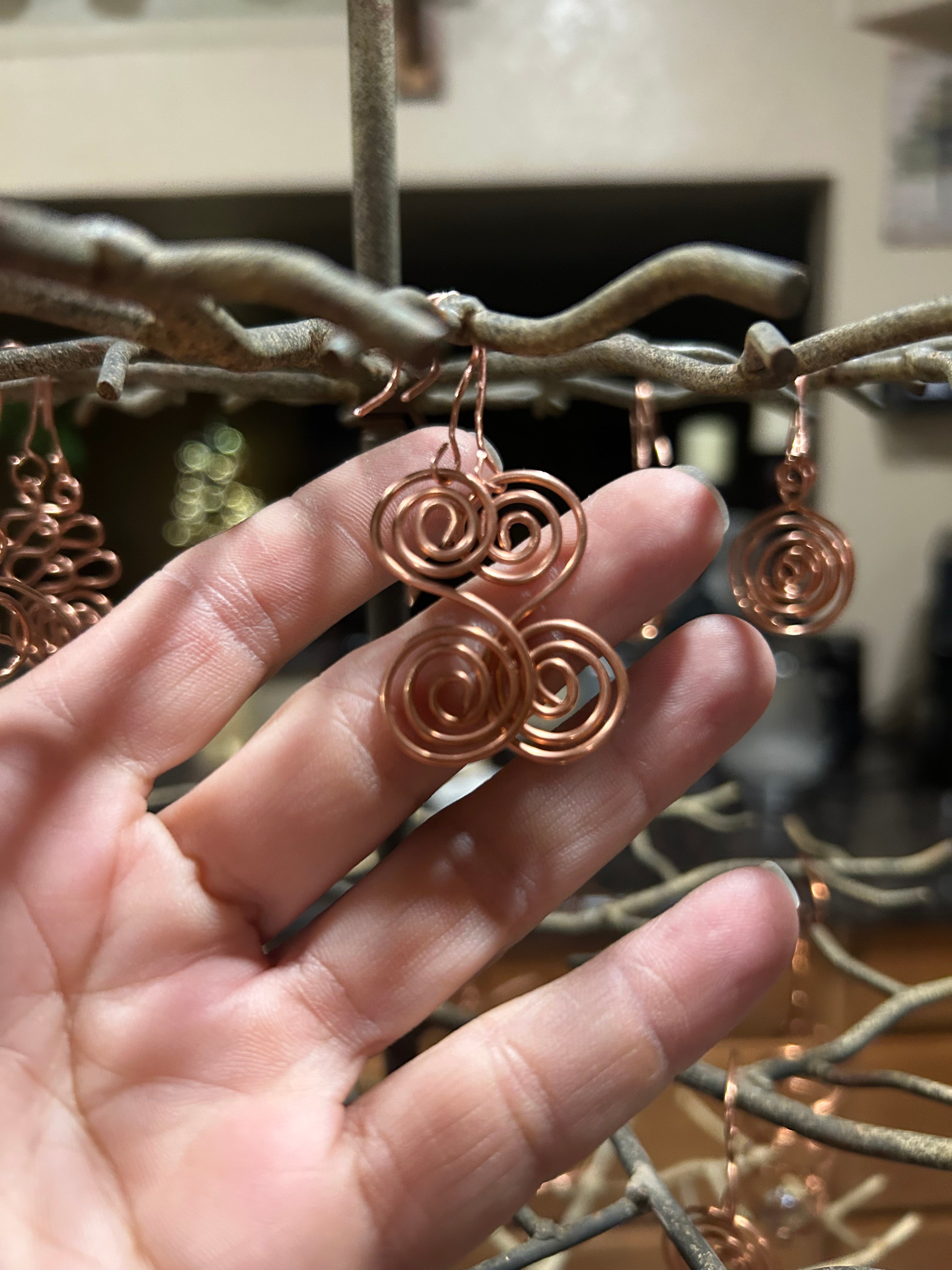 Double swirl Earrings