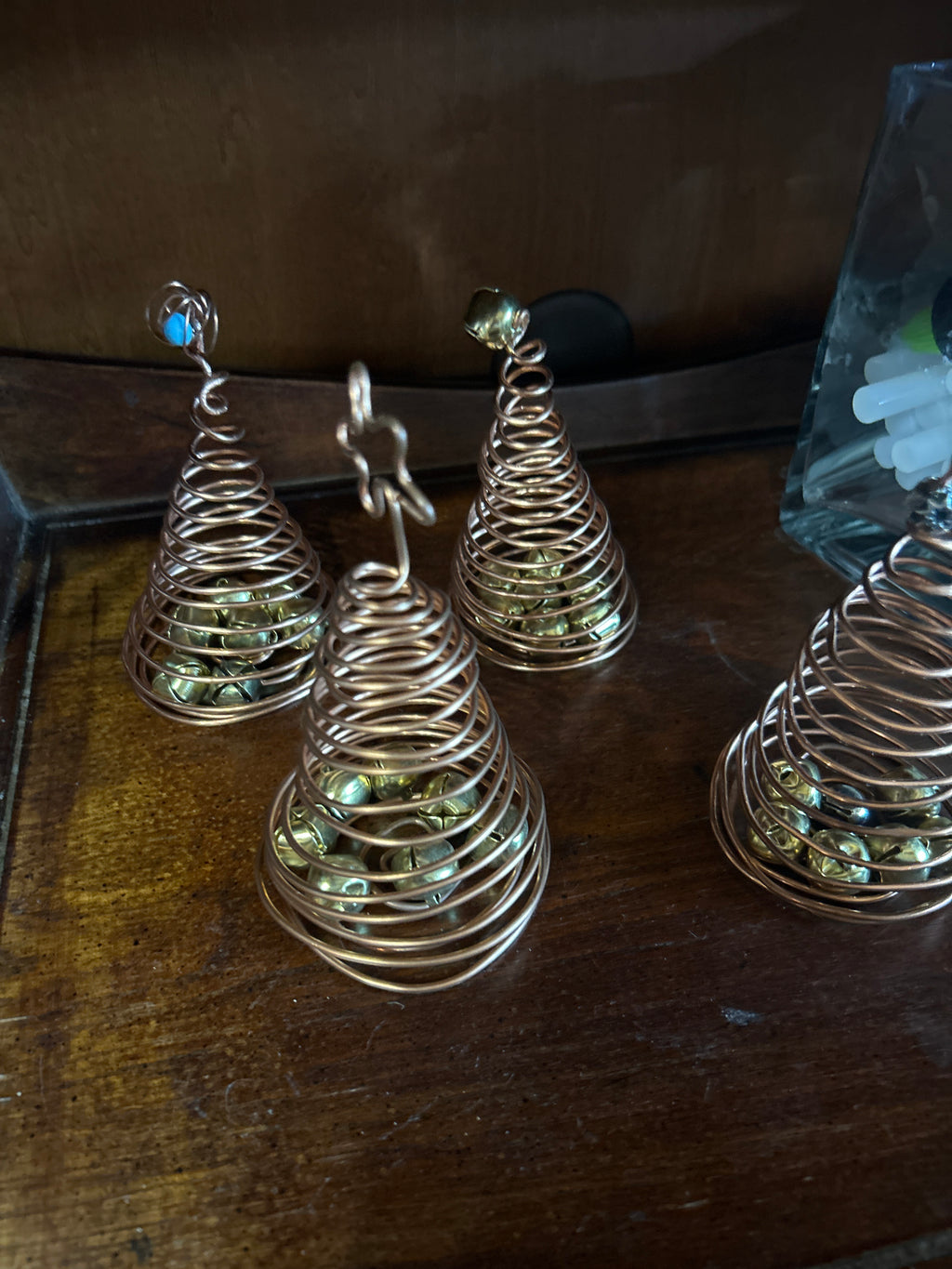 Copper bouncy jingle trees