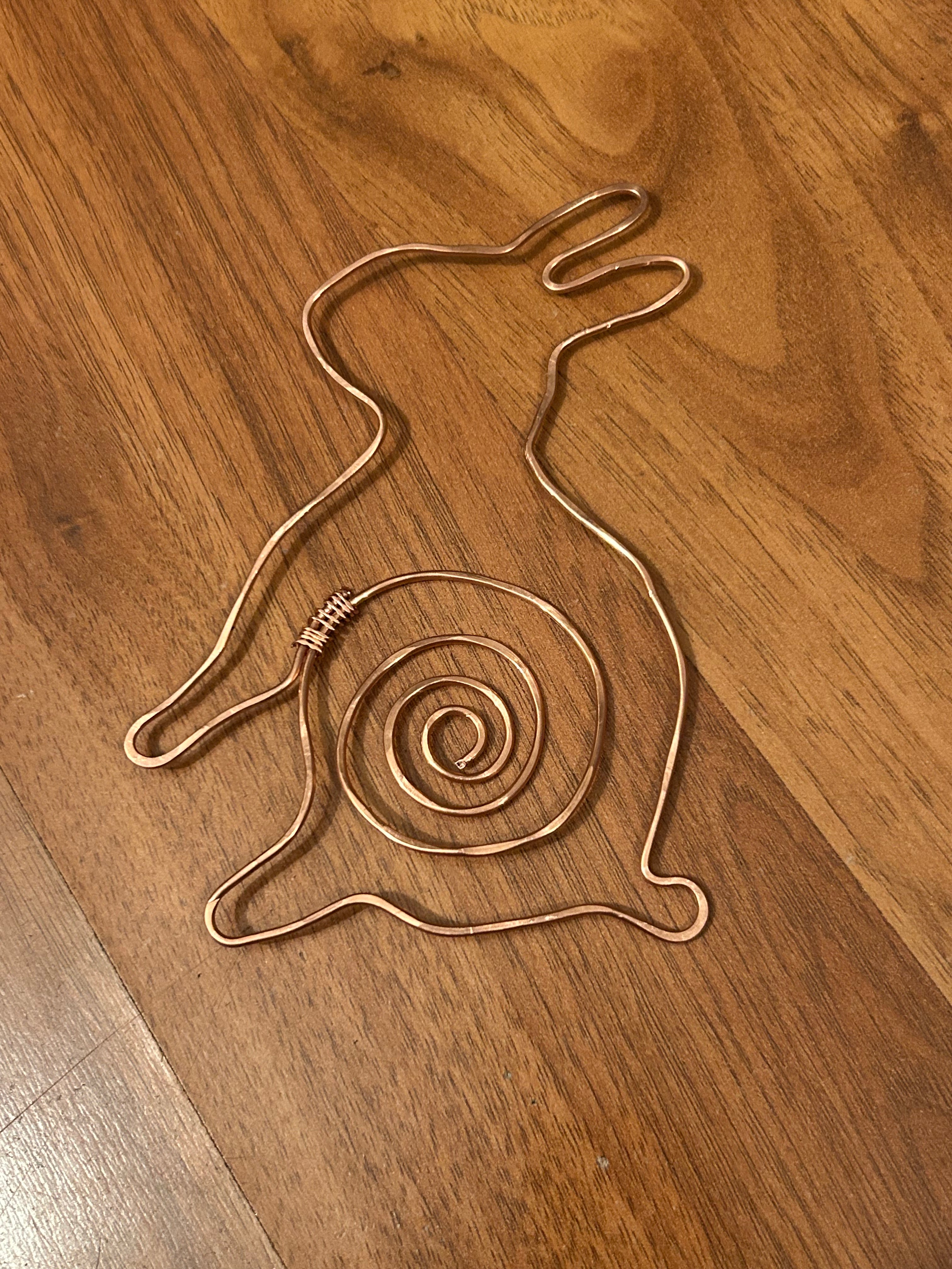 Copper Bunny Bookmark