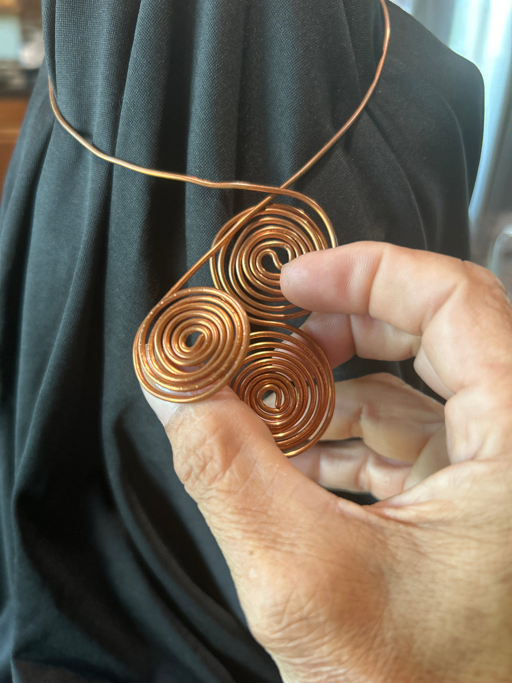Copper Triple Swirl Choker