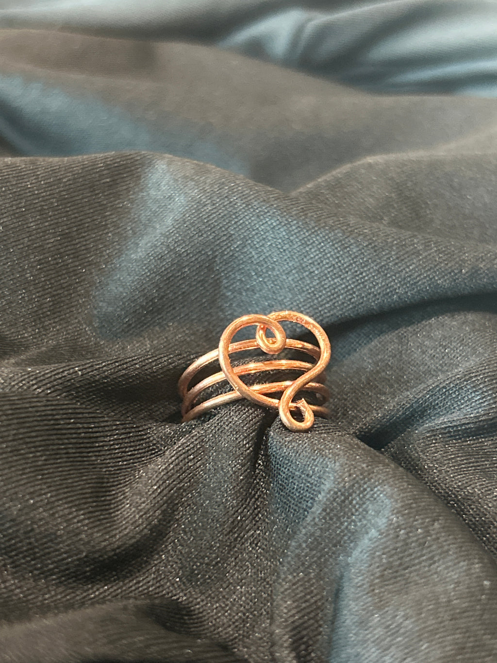 Copper Heart Ring
