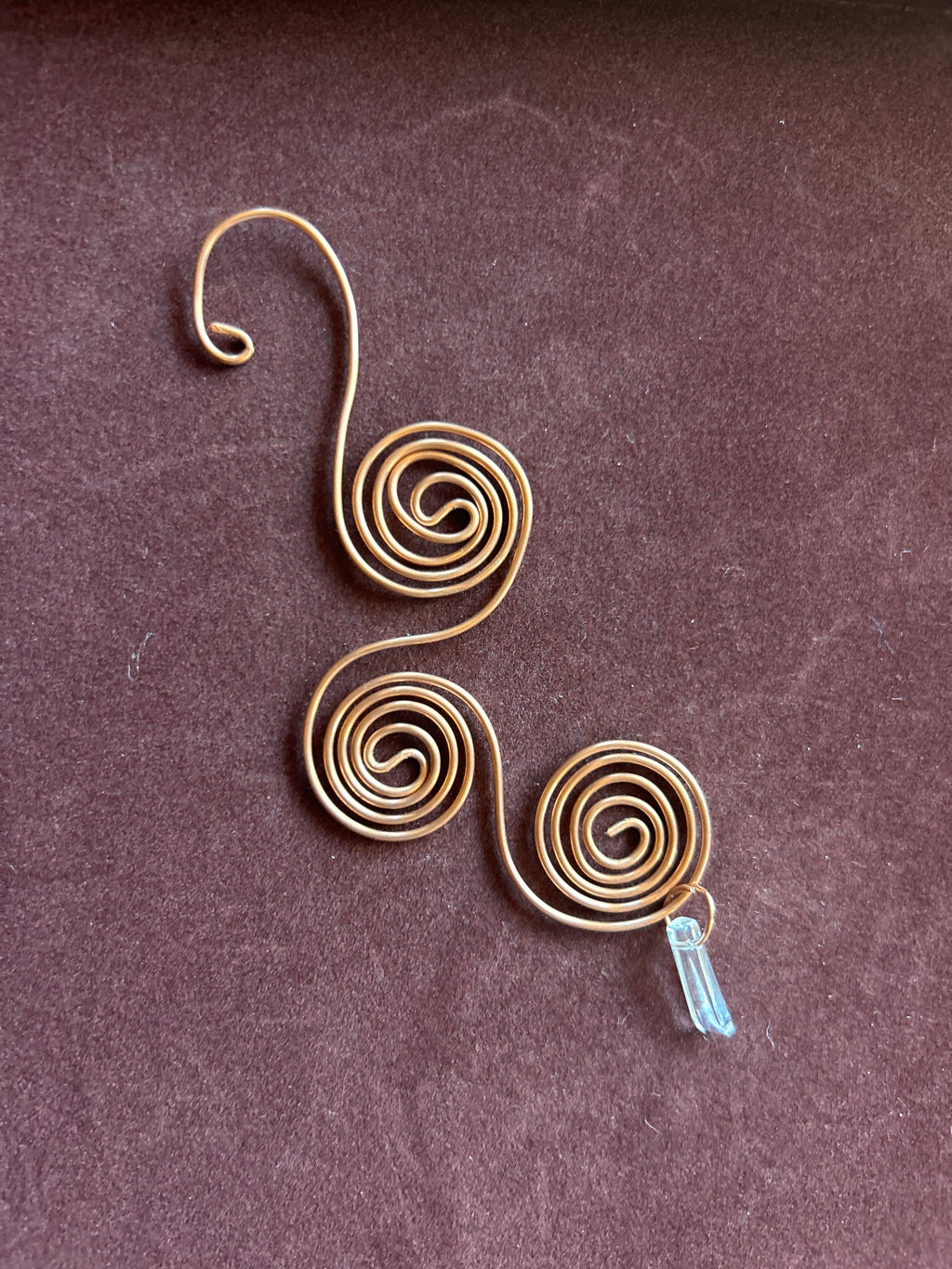 Copper swirl ornaments