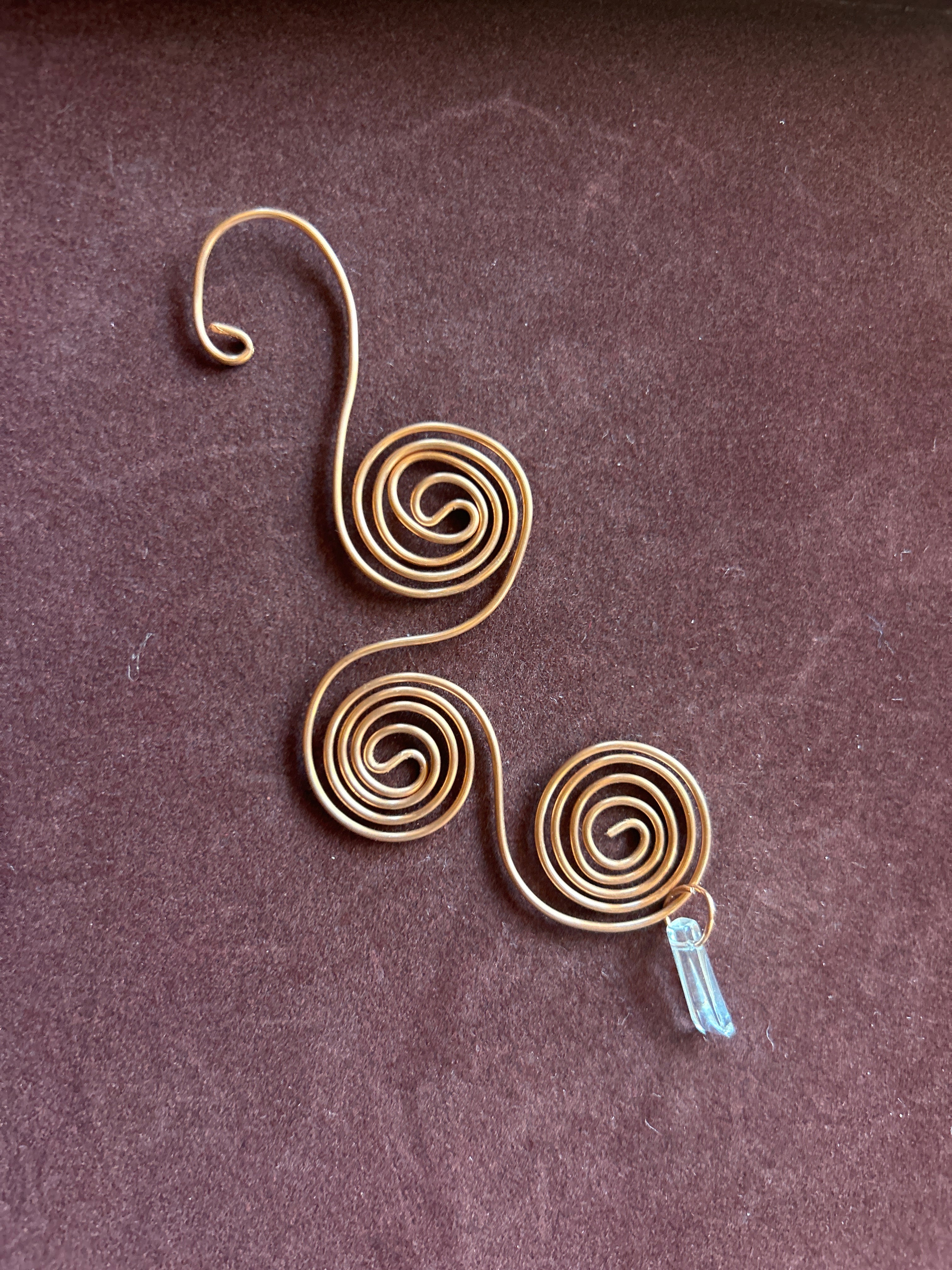 Copper swirl ornaments